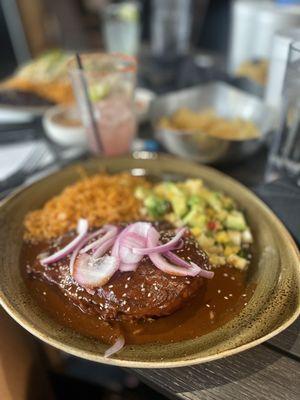 Pollo Mole and Tajín Watermelon Rita