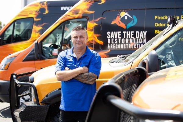 Frank Yanonis, Restoration Expert & Owner of Save The Day Restoration, LA's #1 Restoration Company for Water, Fire & Mold Damages.