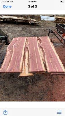 Red Cedar Slabs