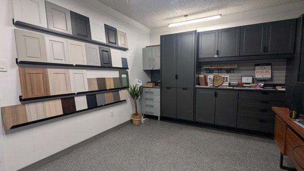 Powder Coated Cabinet choices by Delux Cabinets