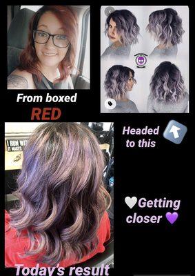 Color correction progress