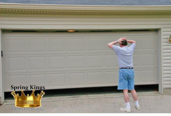 We can fix your garage door fast! Call now for quick service.