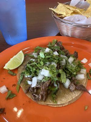 Taco de carne asada!