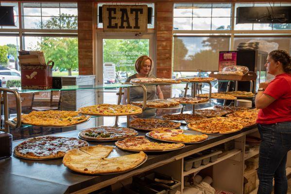 Our 25+ Variety of fresh slices available every day