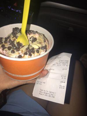 The MOST EXPENSIVE ICE CREAM I have ever had. Last time !!! Ripp off!!!