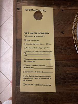 Vail Water