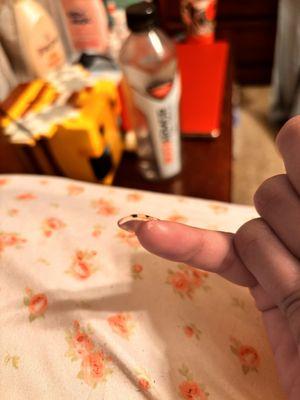 They got painted on my finger And didn't wipe it off