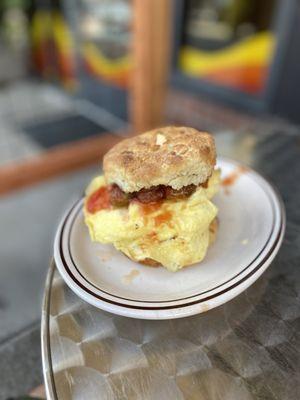 The Hot Hitter Biscuit Sandwich