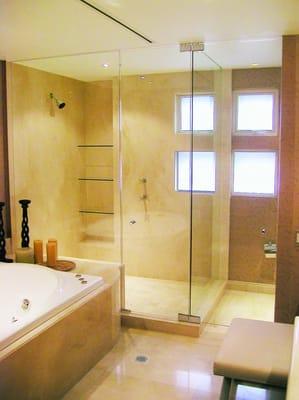 Reflective Glass Showers & Mirrors