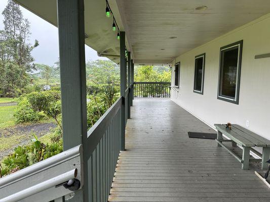 Front expansive porch