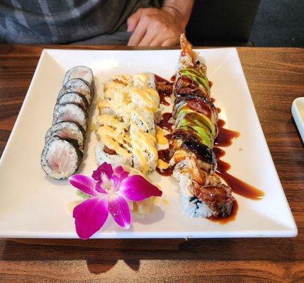 My fiance ordered a variety of sushi