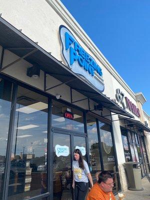 The front of the building...