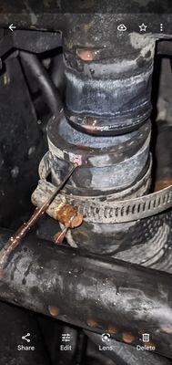 there no reason dor them to touch this hose, this was done intentionally. dont trust these guy! and definitely dont demand better service!!