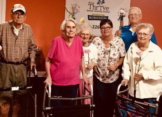 Everyone took home a carnation today for someone they love!