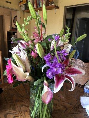 My wife's valentines flowers