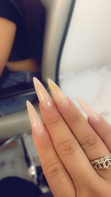 Tracy did a great job on my nails! I LOVE THEMMM! she even stayed late for me and my daughter after closing.