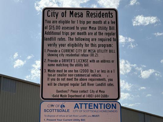 City of Mesa Instructions 08/25