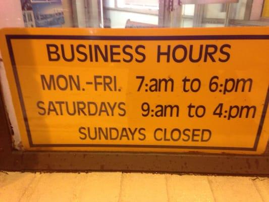 Osman Business Hours