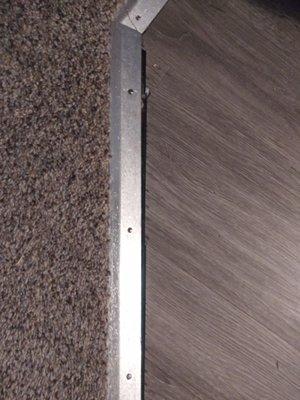 After just a few months the floors are starting to look bad because they were installed improperly!