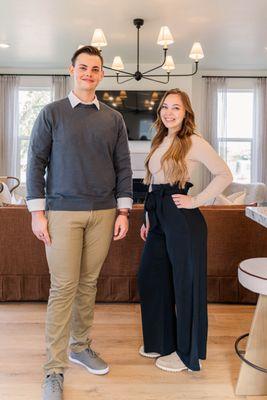 My brother and I, both agents.