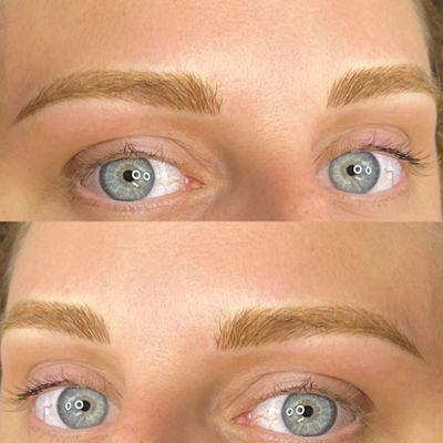 Hybrid combo (Microblading and powder