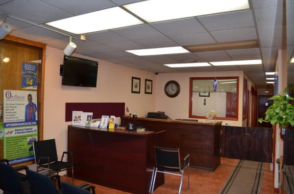 Inside the office