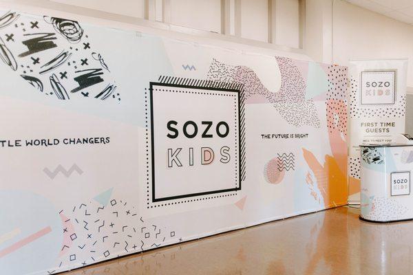 Sozo Kids includes individual classrooms for Nursery, Toddler and Elementary aged children in a safe, clean and loving environment.