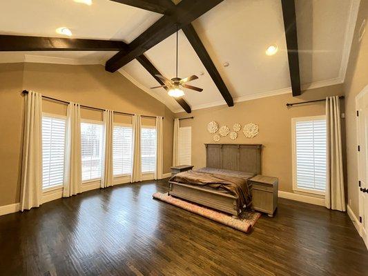 Decorative panels with wood Shutters