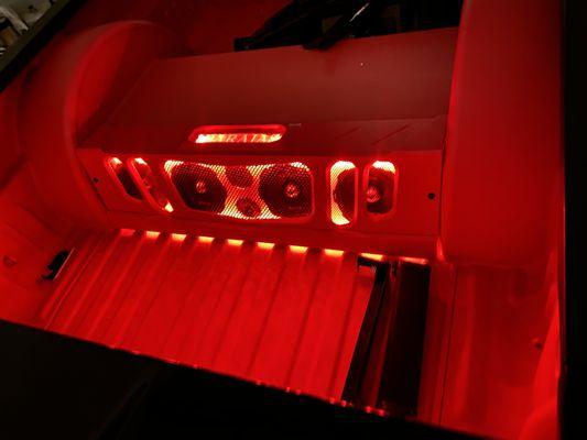 Outside speaker panel