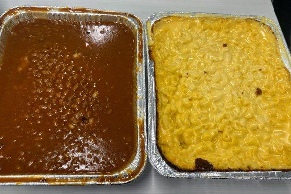 Beans & Macaroni and Cheese
