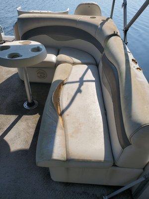 Years of not covering our boat led this!