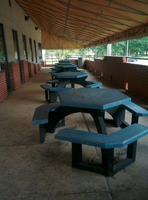 Covered outdoor seating