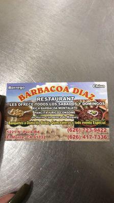 Open every Saturday and Sunday from 7 am till we sell out! Make sure to get your orders in ahead of time!