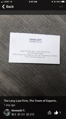 Levy Dane Attorney