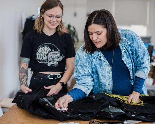 Our founder Corinne Brothers working with one of our long term full service clients.