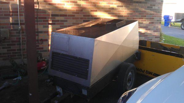 Stainless steel cover for a industrial pump.