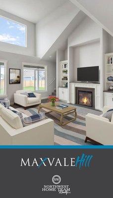 Beautiful Living Room - Homes built by Hanson