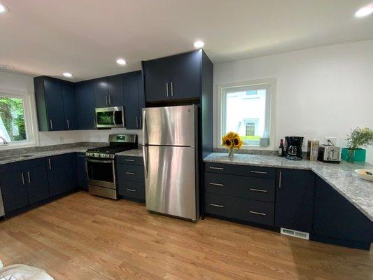 Yes it's blue. Add some excitement.