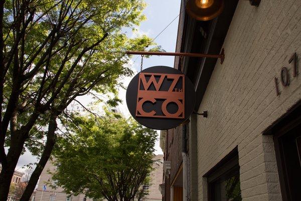 The W7thCo Gallery in the historic downtown of Columbia, TN