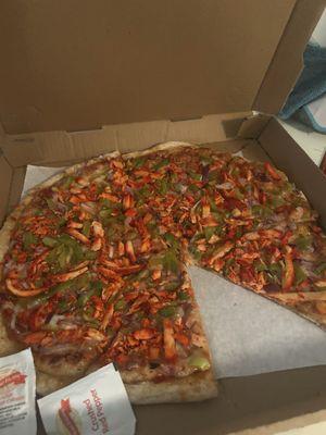Large Tandoori Chicken Pizza