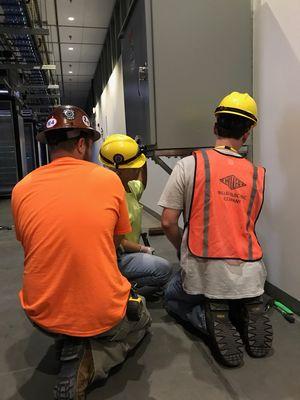 Three of our Apprentices working together and planning out a project together. Teamwork!!