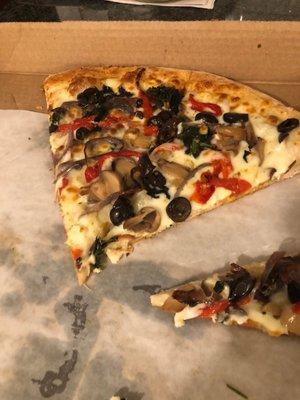 I  just ordered a white pizza with the toppings of a veggie lovers pizza. This is so good!