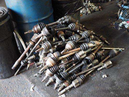 We scrap cores that do not pass our standards for remanufacturing.