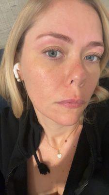 Brow tint, wax lash lift tent