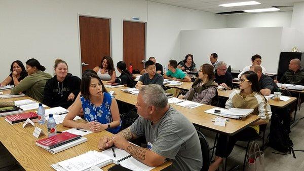 Starting our April 2017 class. First class in our new, state of the art school located at 677 Ala Moana Blvd with plenty of free parking.