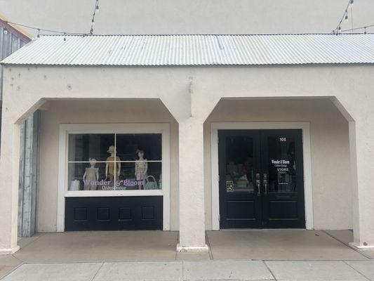 Exterior of the shop