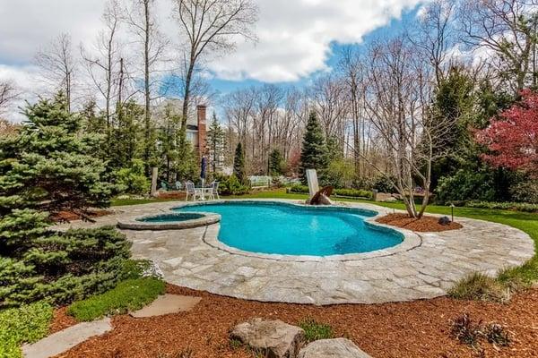 The exterior of this home has been designed and maintained by a master gardener.  We took multiple shots of both the interior...