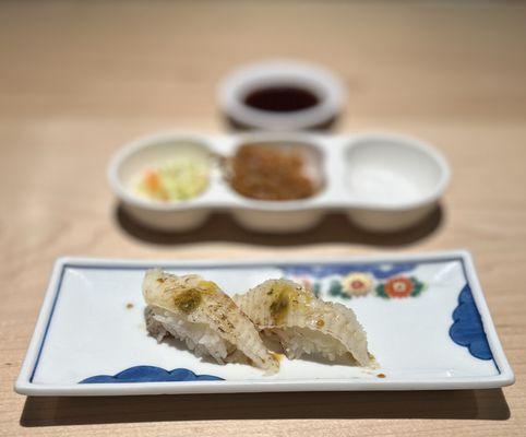 Engawa (hirame tail fin muscle) Sushi/Nigiri | $14.95 (2pcs)