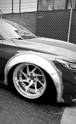 Widebody fender flares. Custom spec 3p wheels