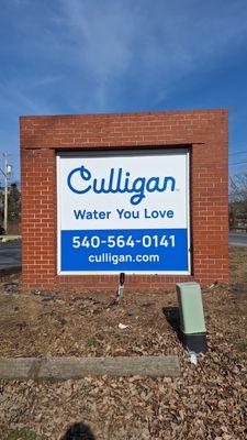 Our new sign!
Find Culligan at 1820 Erickson Ave, Harrisonburg, VA 22801